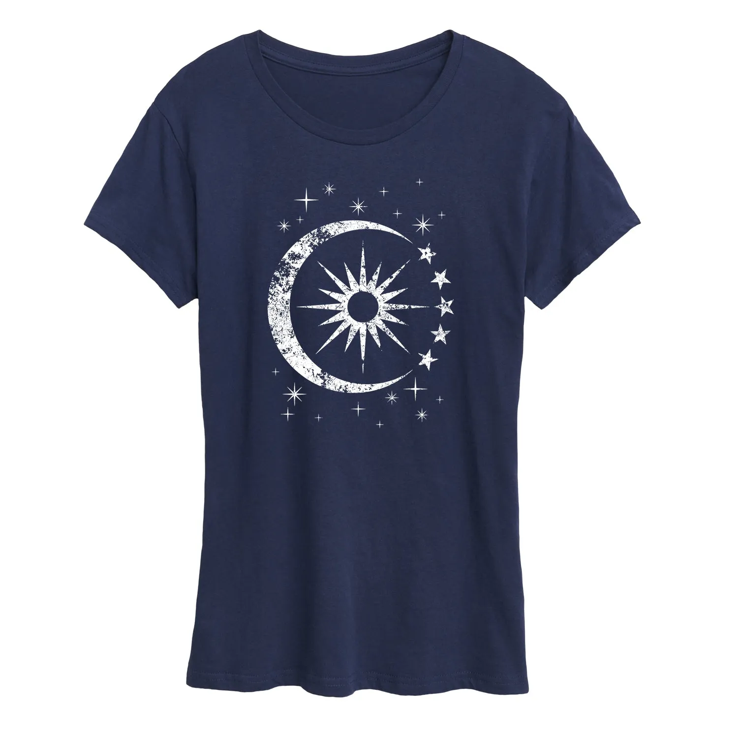 Instant Message - Celestial Sun Moon Scene - Women's Short Sleeve Graphic T-Shirt sold by Zulily product image thumbnail 4
