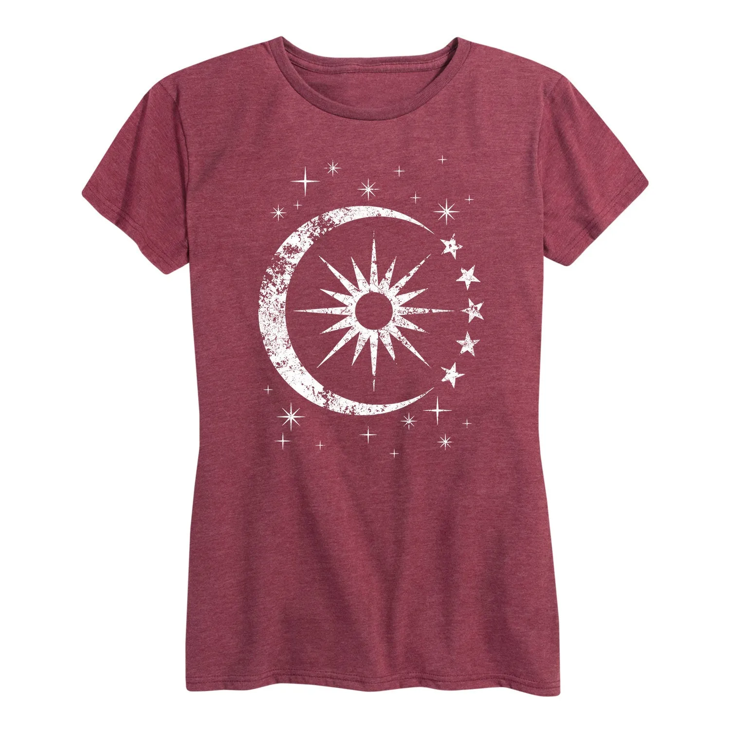 Instant Message - Celestial Sun Moon Scene - Women's Short Sleeve Graphic T-Shirt sold by Zulily