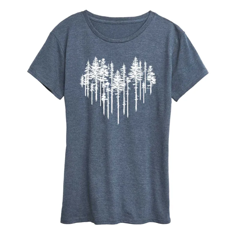 Instant Message - Heart Trees -Women's Short Sleeve Graphic T-shirt sold by Zulily