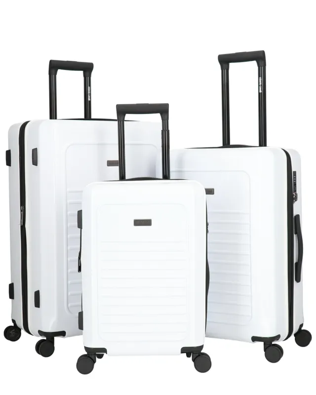 Roberto Cavalli Luxury 3 Piece Luggage Set, Expandable Hard Shell Suitcases with 8 Spinner Wheels sold by Zulily