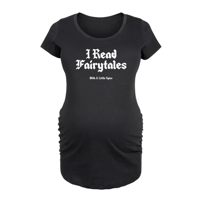 Instant Message - Read Spice Fairytales - Women's Maternity Scoop Neck Tee sold by Zulily
