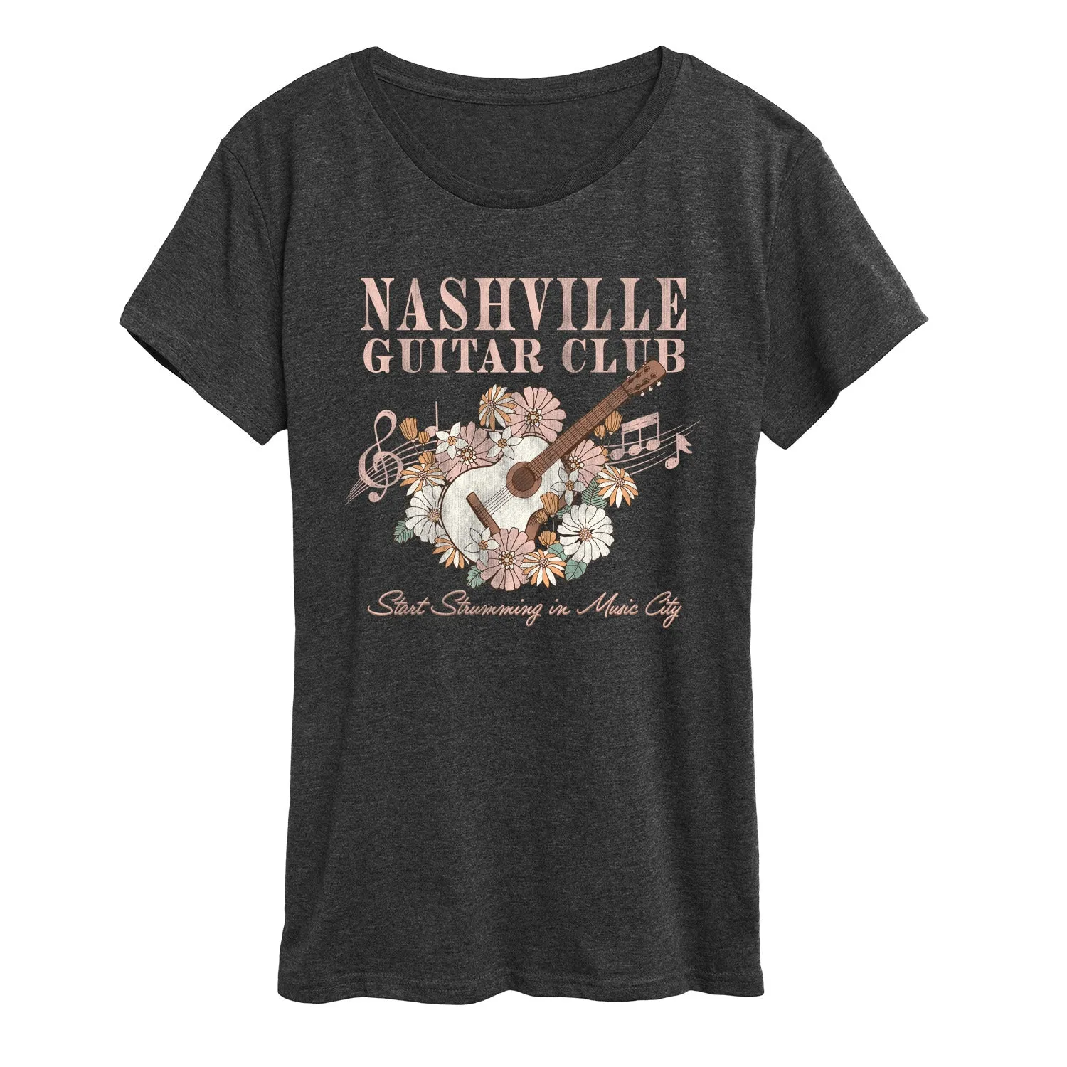 Instant Message - Nashville Guitar - Women's Short Sleeve Graphic T-Shirt sold by Zulily product image thumbnail 3