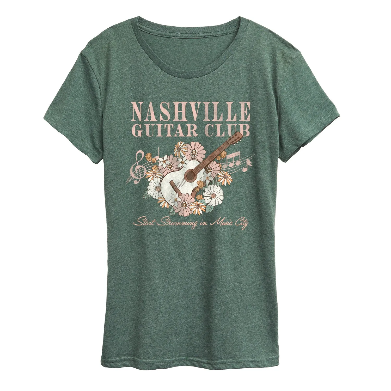 Instant Message - Nashville Guitar - Women's Short Sleeve Graphic T-Shirt sold by Zulily product image thumbnail 4