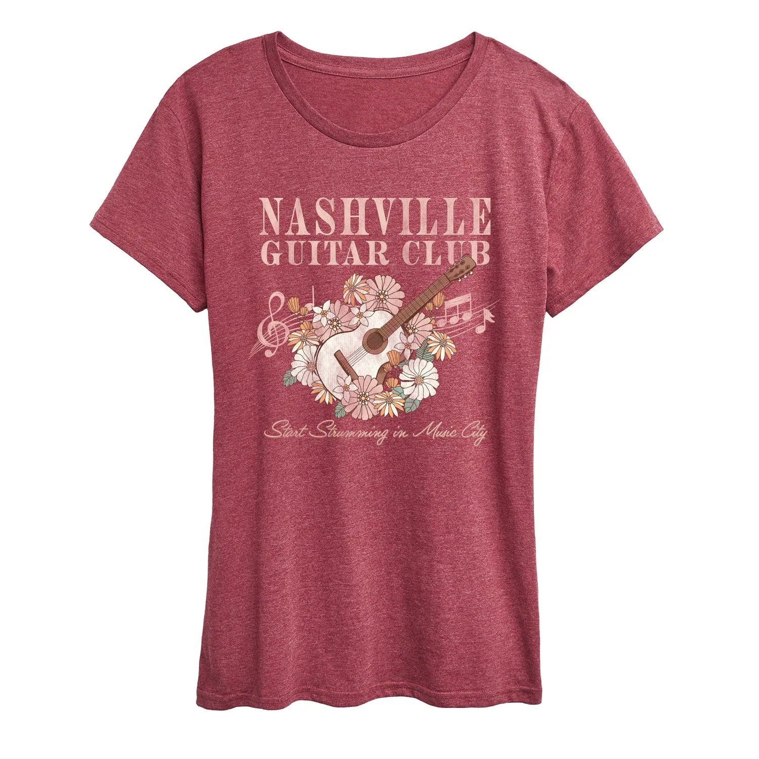 Instant Message - Nashville Guitar - Women's Short Sleeve Graphic T-Shirt sold by Zulily product image thumbnail 5