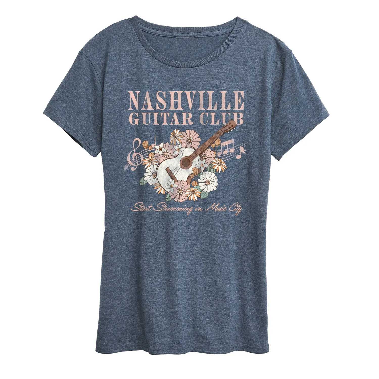 Instant Message - Nashville Guitar - Women's Short Sleeve Graphic T-Shirt sold by Zulily product image thumbnail 2