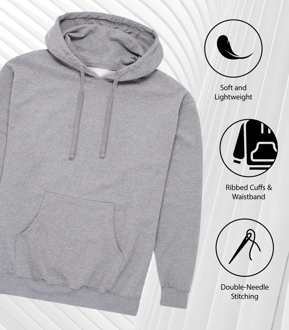 Instant Message - Focus On The Good - Men's Long Sleeve Fleece Pullover Hoodie sold by Zulily product image thumbnail 5