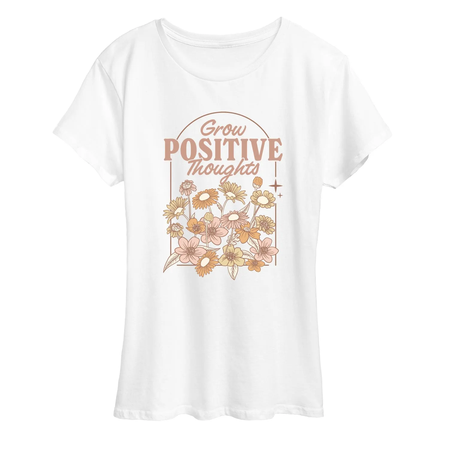 Instant Message - Grow Positive - Women's Short Sleeve Graphic T-Shirt sold by Zulily product image thumbnail 2