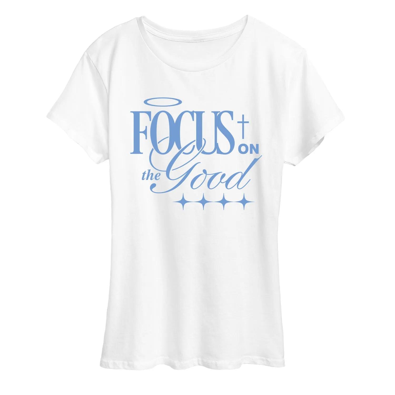 Instant Message - Focus On The Good - Women's Short Sleeve Graphic T-Shirt sold by Zulily product image thumbnail 3