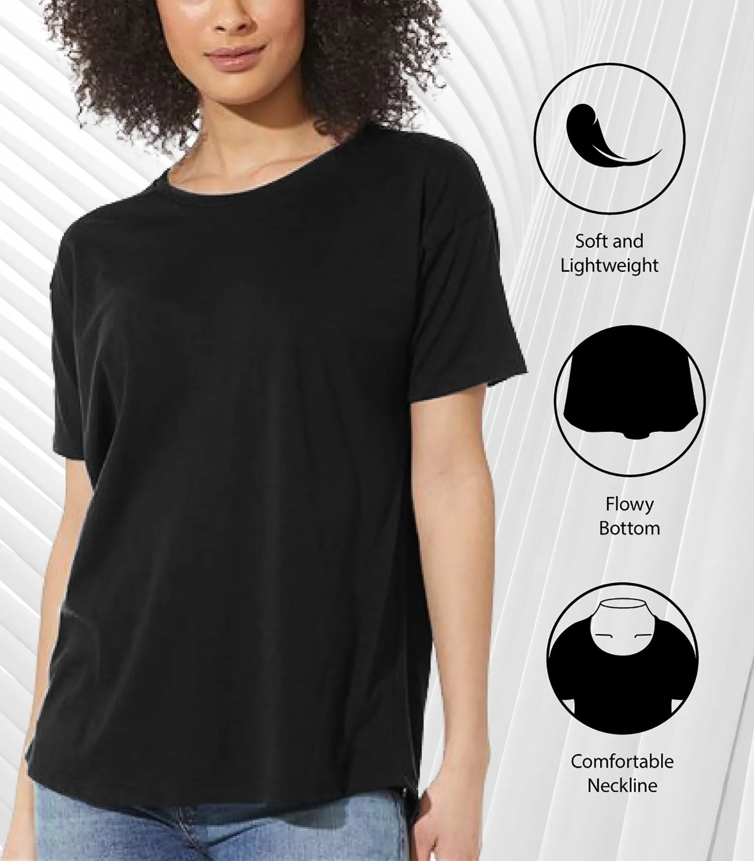 Instant Message - Peace Be With You - Women's Oversized Graphic T-Shirt sold by Zulily product image thumbnail 3