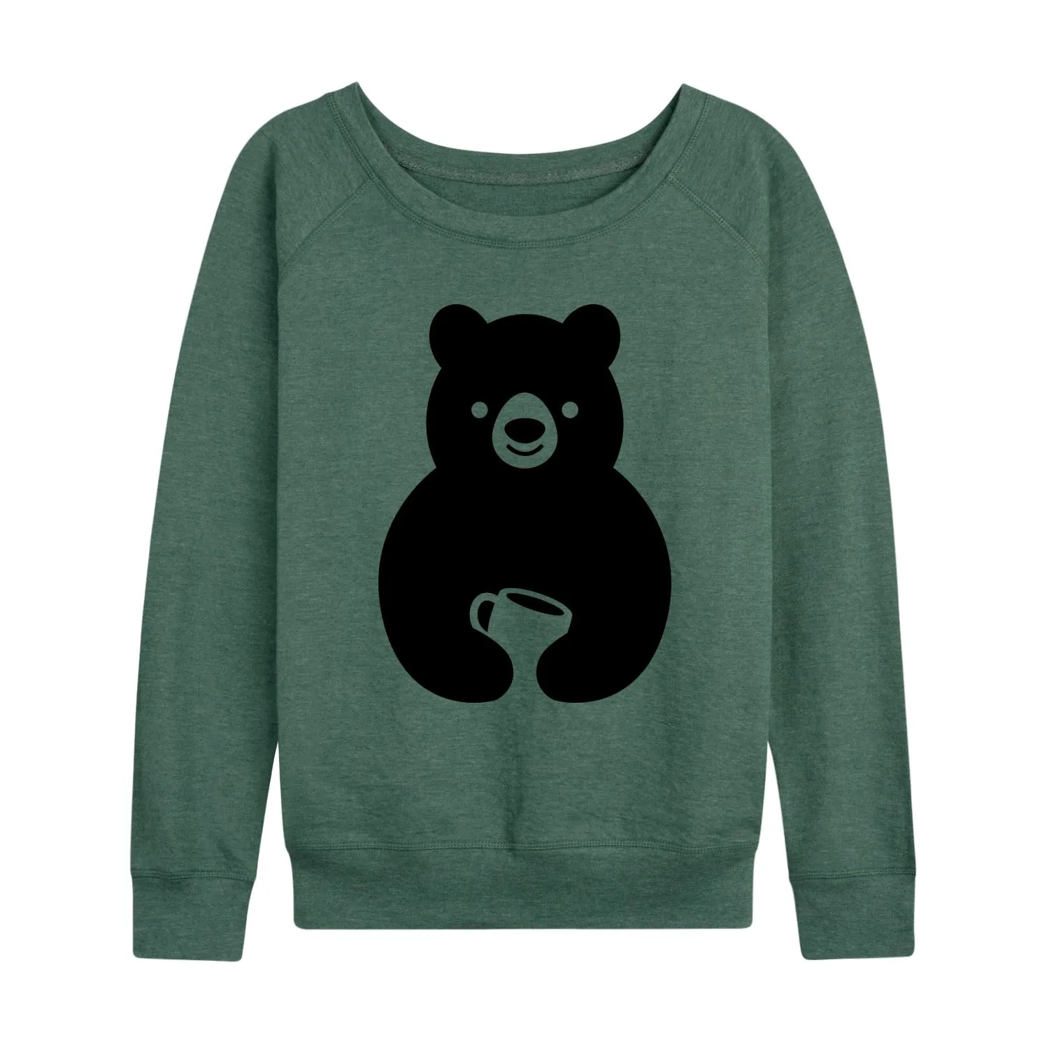 Instant Message - Coffee Bear - Women's French Terry Long Sleeve Pullover sold by Zulily product image thumbnail 2