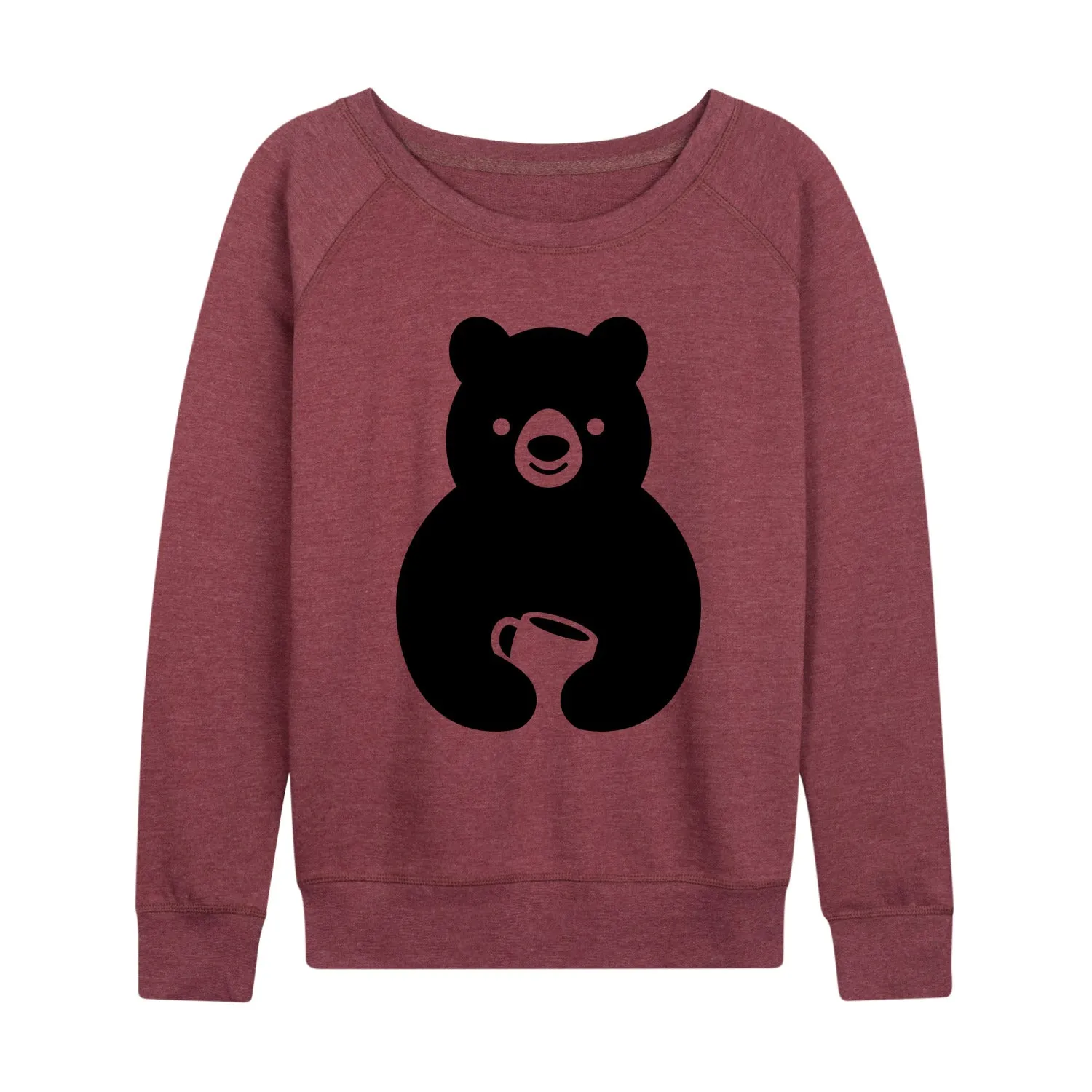 Instant Message - Coffee Bear - Women's French Terry Long Sleeve Pullover sold by Zulily product image thumbnail 3