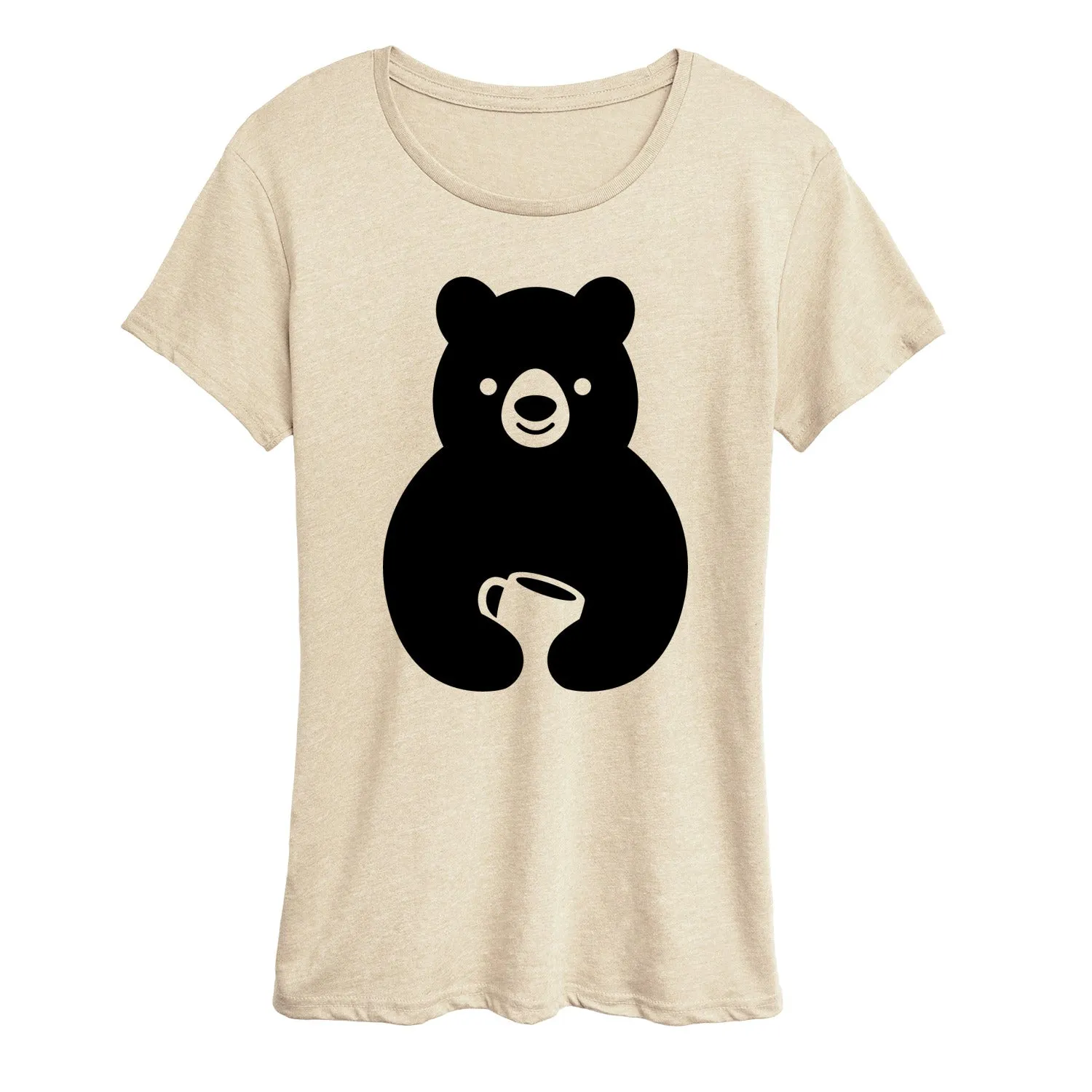 Instant Message - Coffee Bear - Women's Short Sleeve Graphic T-Shirt sold by Zulily