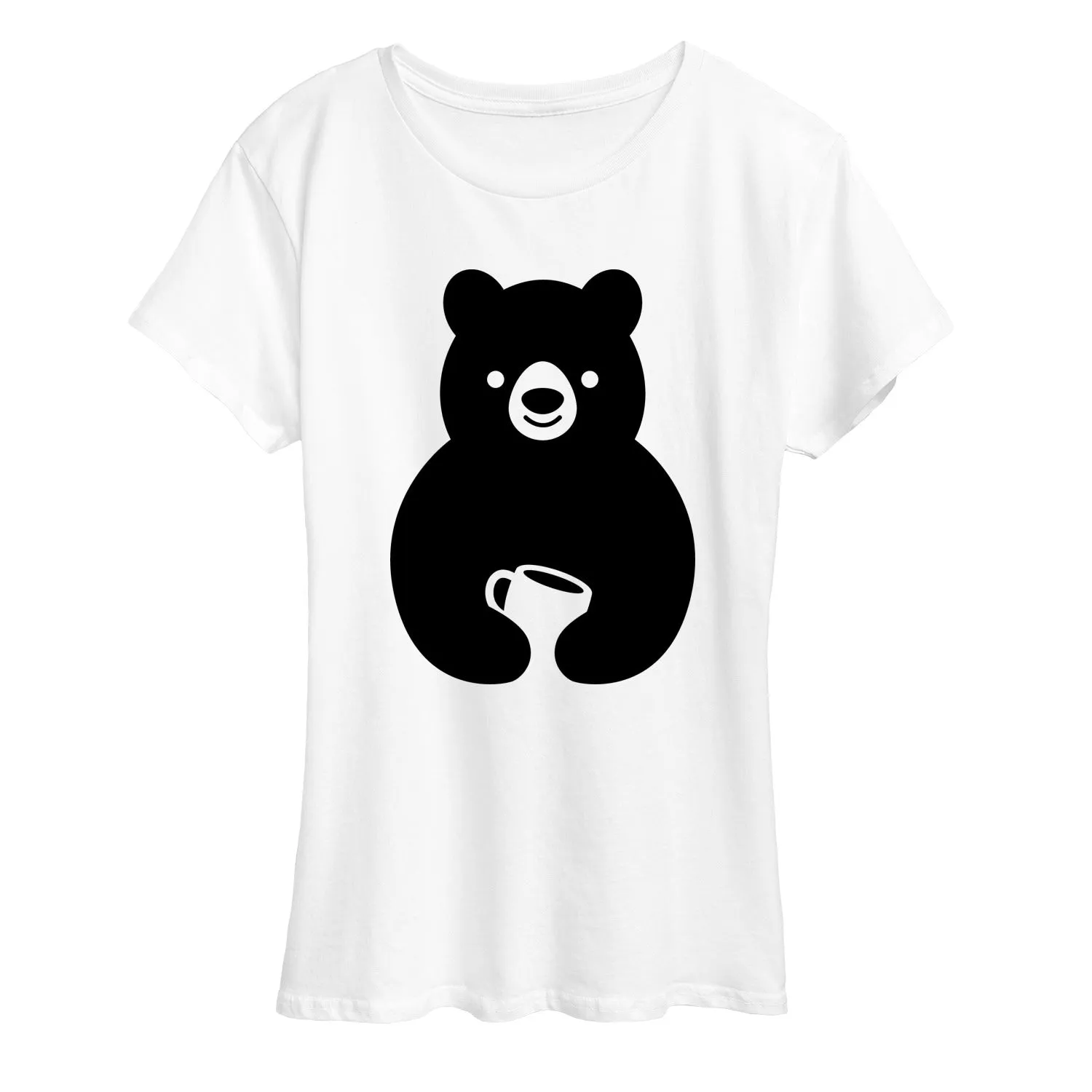 Instant Message - Coffee Bear - Women's Short Sleeve Graphic T-Shirt sold by Zulily product image thumbnail 5