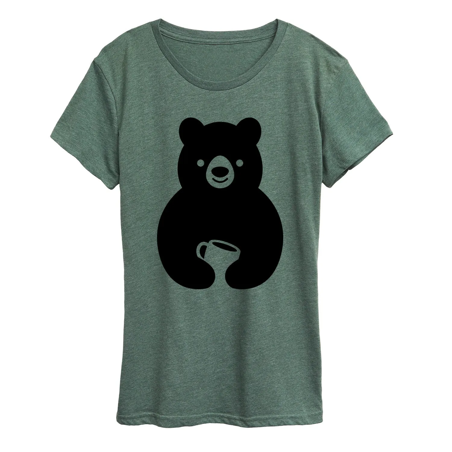 Instant Message - Coffee Bear - Women's Short Sleeve Graphic T-Shirt sold by Zulily product image thumbnail 3