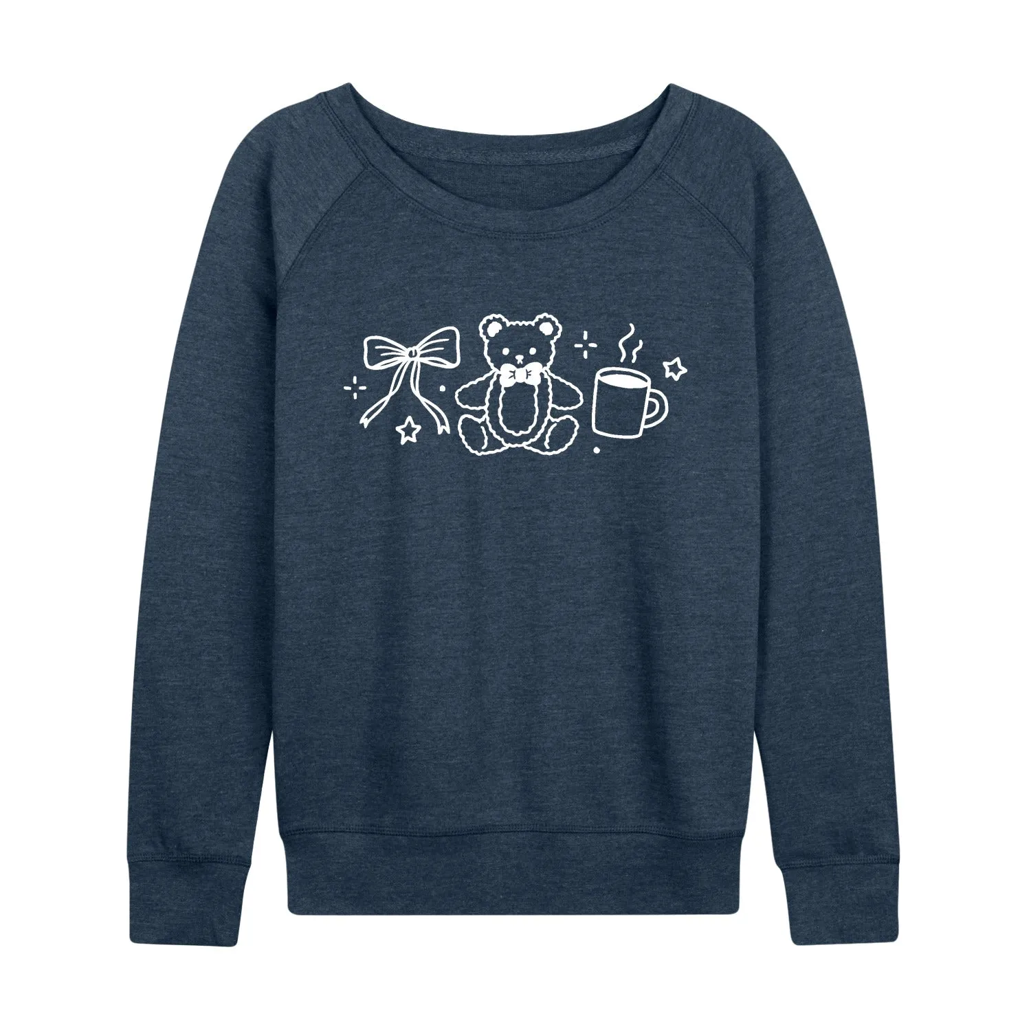 Instant Message - Teddy Bow Coffee - Women's French Terry Long Sleeve Pullover sold by Zulily product image thumbnail 4