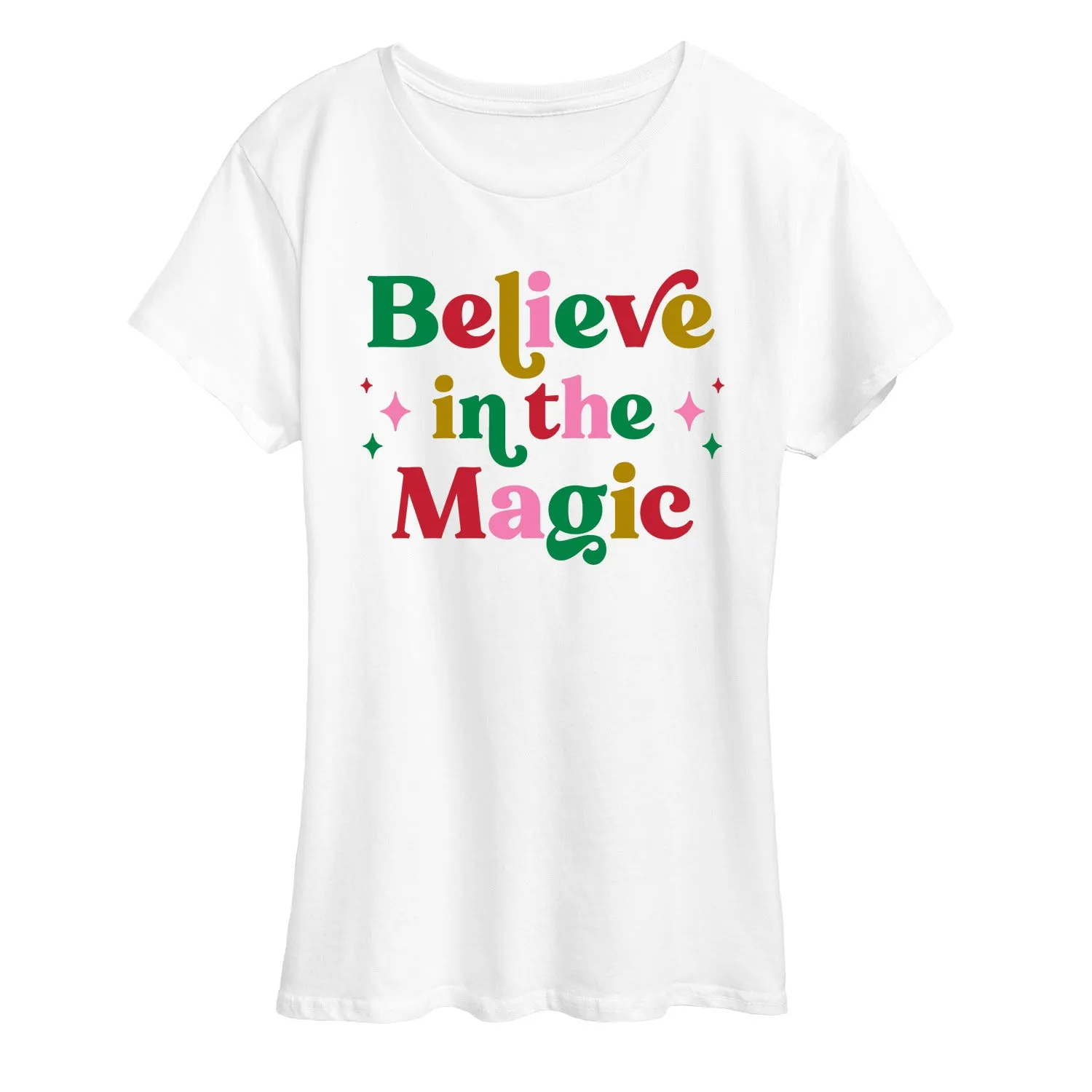 Instant Message - Believe In The Magic - Women's Short Sleeve Graphic T-Shirt sold by Zulily product image thumbnail 2
