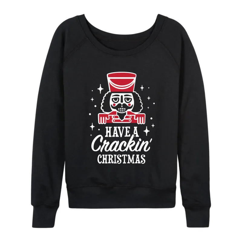 Instant Message - Crackin Christmas - Women's French Terry Long Sleeve Pullover sold by Zulily