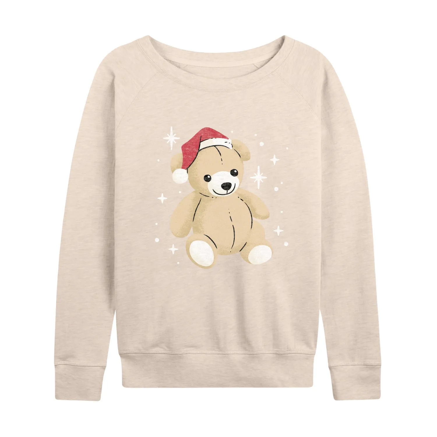 Instant Message - Christmas Teddy Bear - Women's French Terry Long Sleeve Pullover sold by Zulily