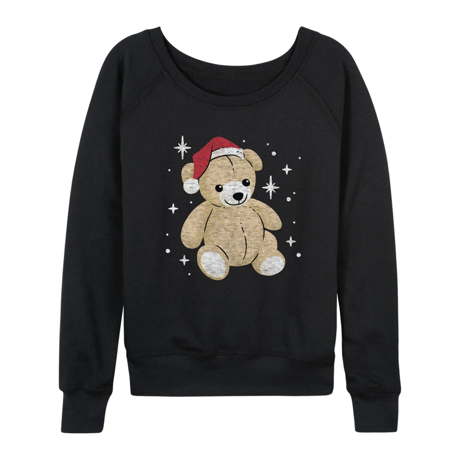 Instant Message - Christmas Teddy Bear - Women's French Terry Long Sleeve Pullover sold by Zulily product image thumbnail 2