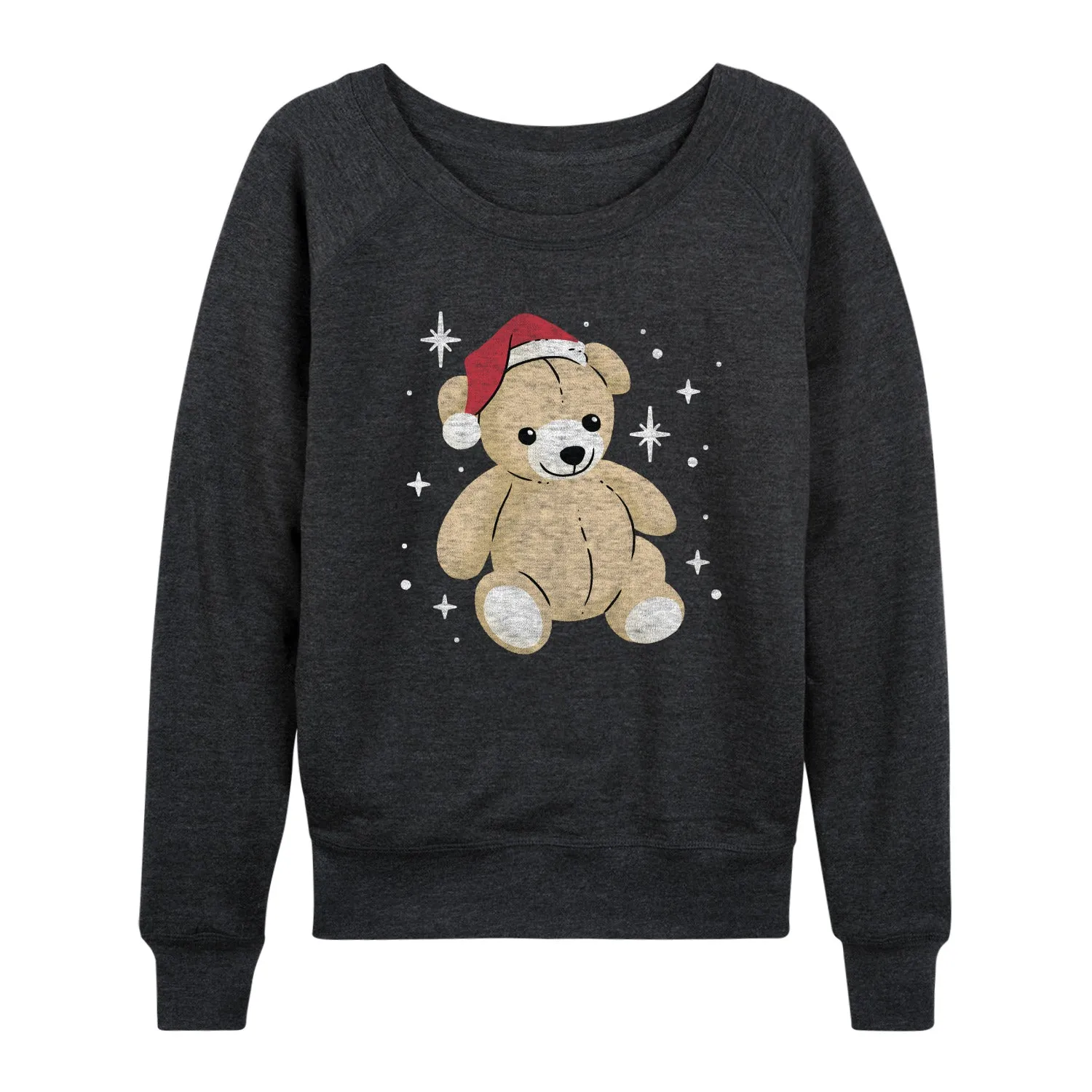 Instant Message - Christmas Teddy Bear - Women's French Terry Long Sleeve Pullover sold by Zulily product image thumbnail 3