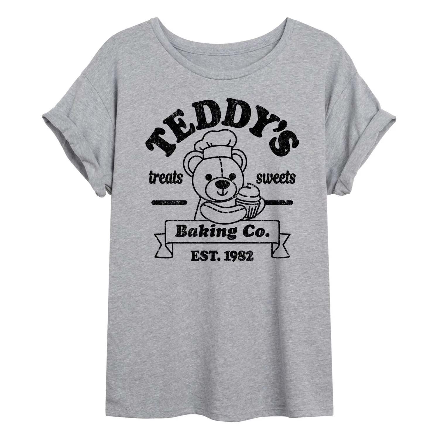 Instant Message - Teddys Baking Co - Women's Oversized Graphic T-Shirt sold by Zulily product image thumbnail 2