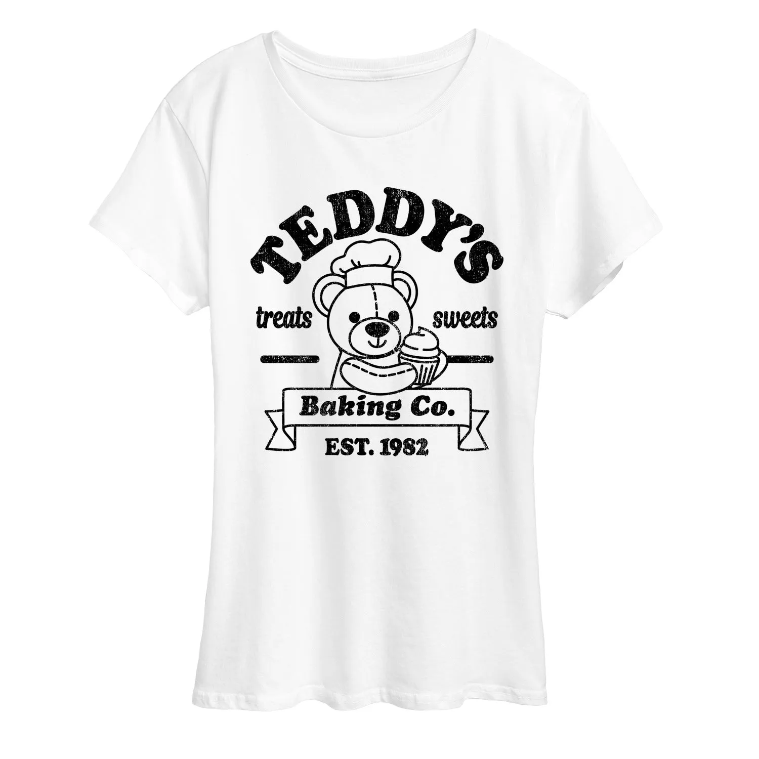 Instant Message - Teddys Baking Co - Women's Short Sleeve Graphic T-Shirt sold by Zulily product image thumbnail 3