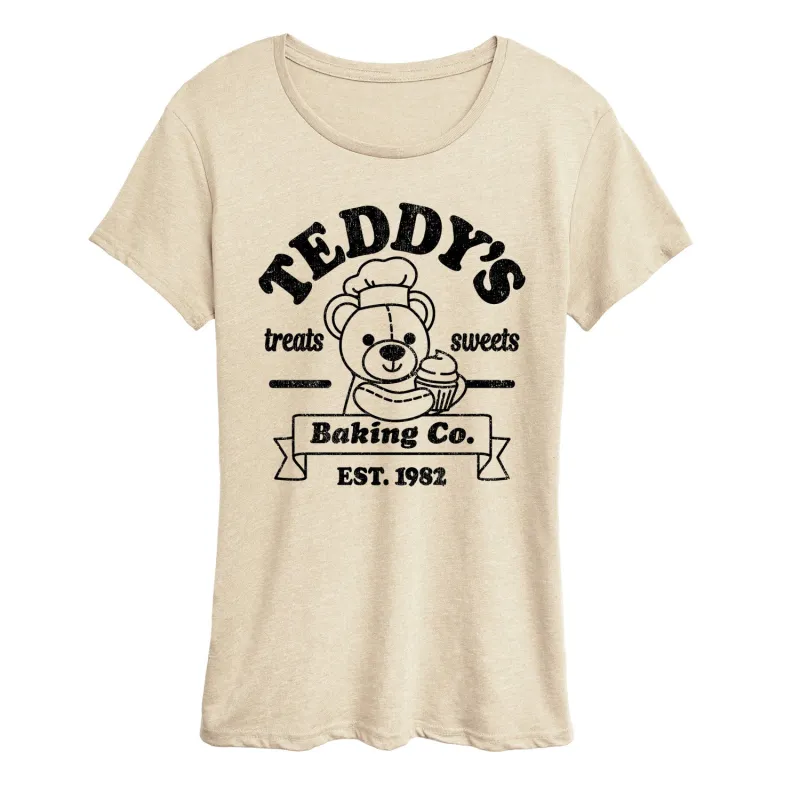 Instant Message - Teddys Baking Co - Women's Short Sleeve Graphic T-Shirt sold by Zulily