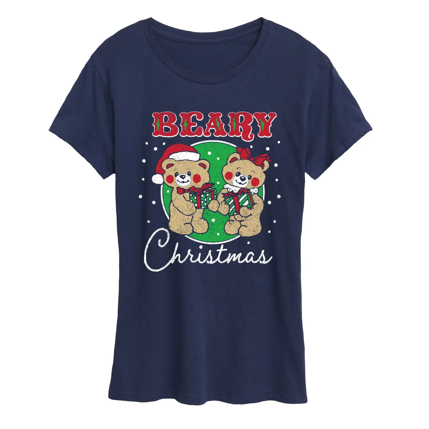 Instant Message - Beary Christmas - Women's Short Sleeve Graphic T-Shirt sold by Zulily product image thumbnail 2