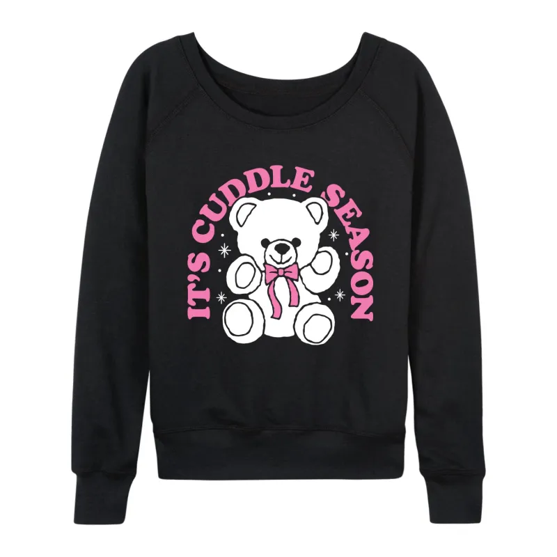 Instant Message - Its Cuddle Season - Women's French Terry Long Sleeve Pullover sold by Zulily