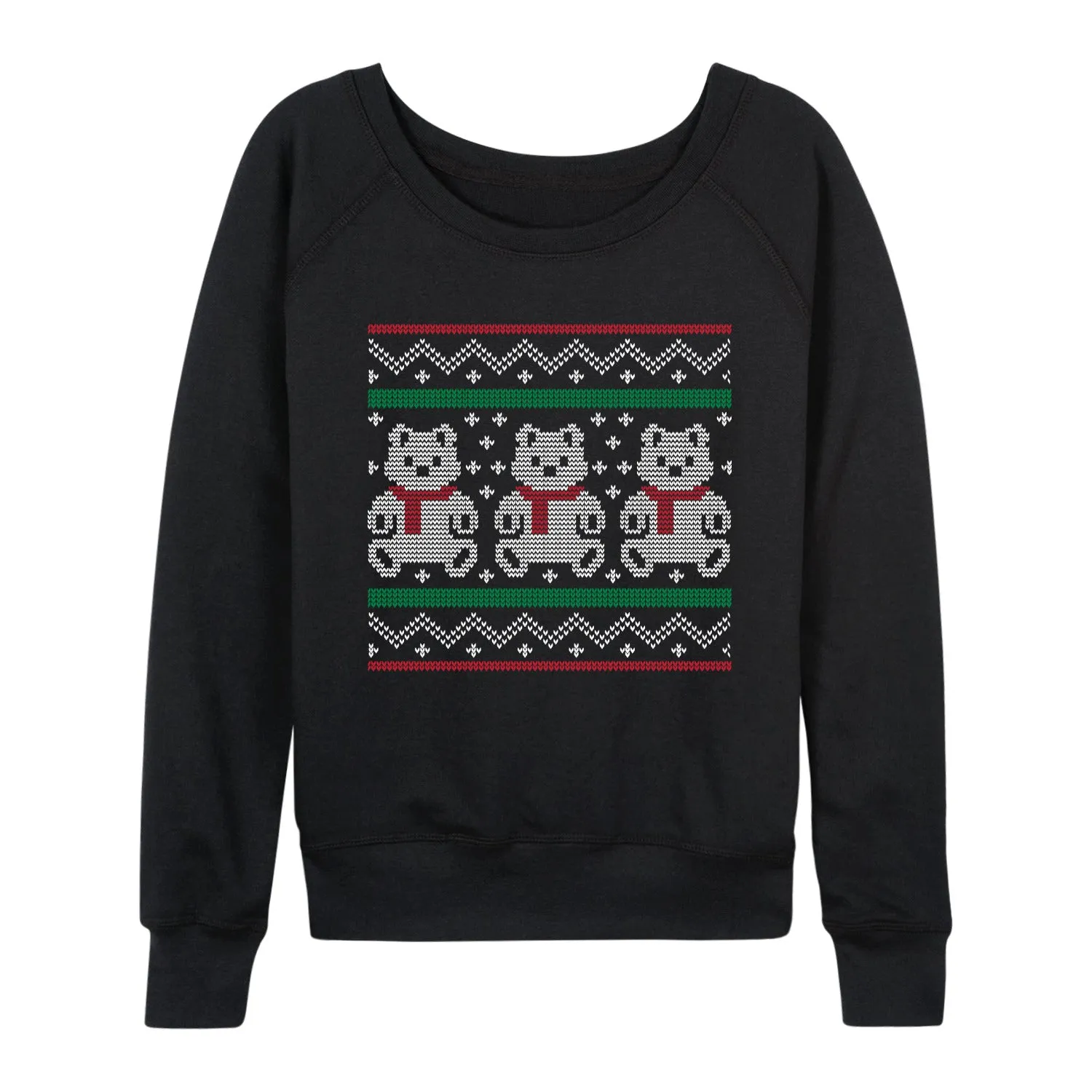 Instant Message - Teddy Bear Ugly Sweater - Women's French Terry Long Sleeve Pullover sold by Zulily