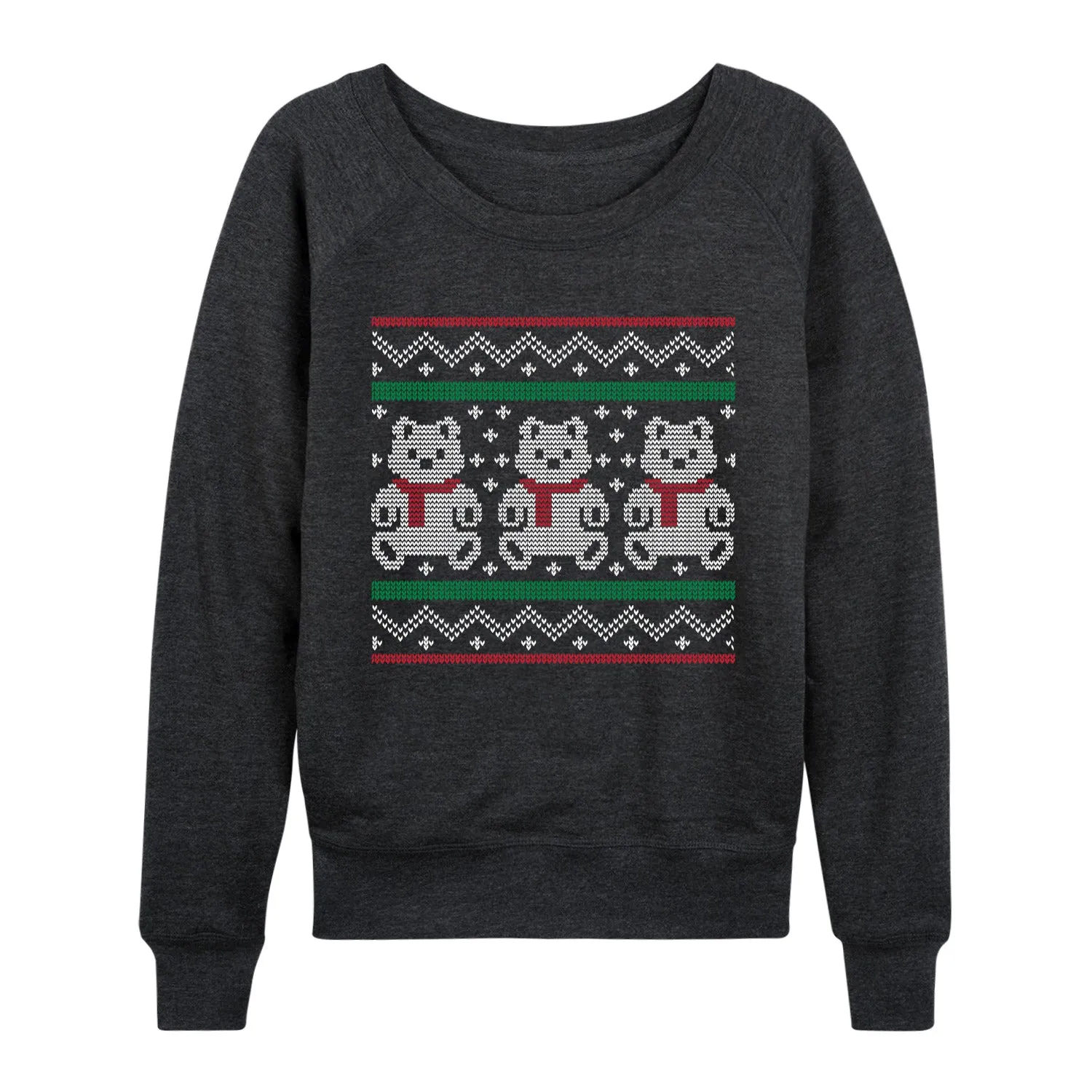 Instant Message - Teddy Bear Ugly Sweater - Women's French Terry Long Sleeve Pullover sold by Zulily product image thumbnail 2