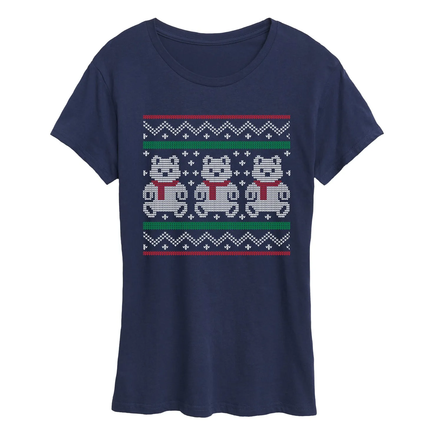 Instant Message - Teddy Bear Ugly Sweater - Women's Short Sleeve Graphic T-Shirt sold by Zulily product image thumbnail 3