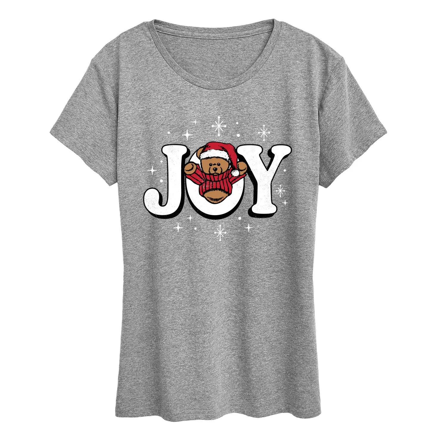 Instant Message - Joy Teddy Bear - Women's Short Sleeve Graphic T-Shirt sold by Zulily product image thumbnail 4