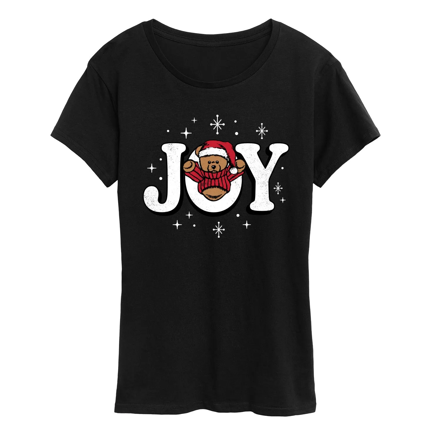 Instant Message - Joy Teddy Bear - Women's Short Sleeve Graphic T-Shirt sold by Zulily