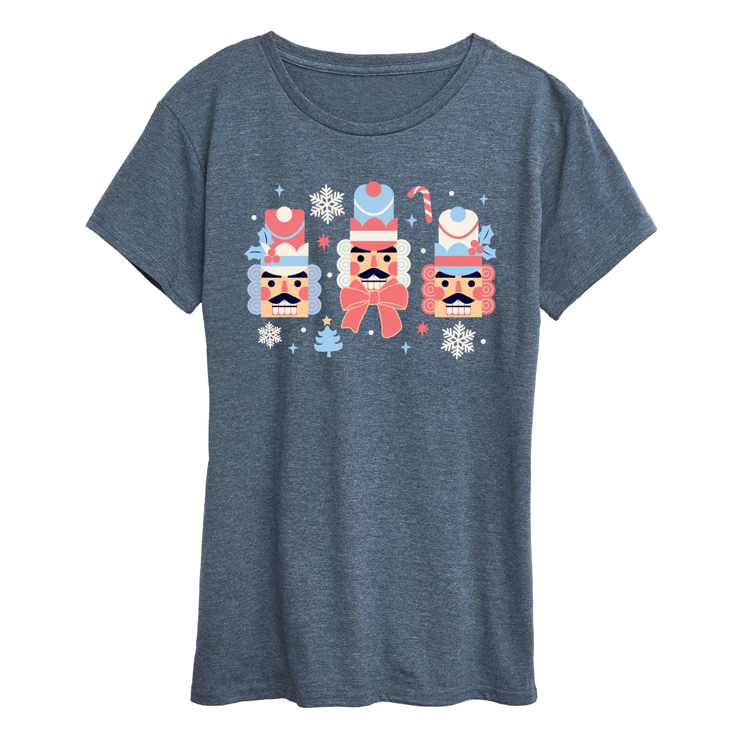 Instant Message - Winter Nutcracker Heads - Women's Short Sleeve Graphic T-Shirt sold by Zulily product image thumbnail 2