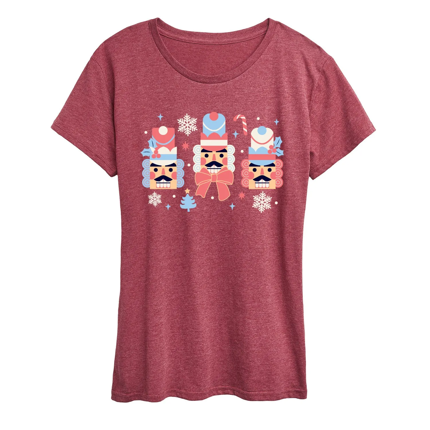 Instant Message - Winter Nutcracker Heads - Women's Short Sleeve Graphic T-Shirt sold by Zulily product image thumbnail 4