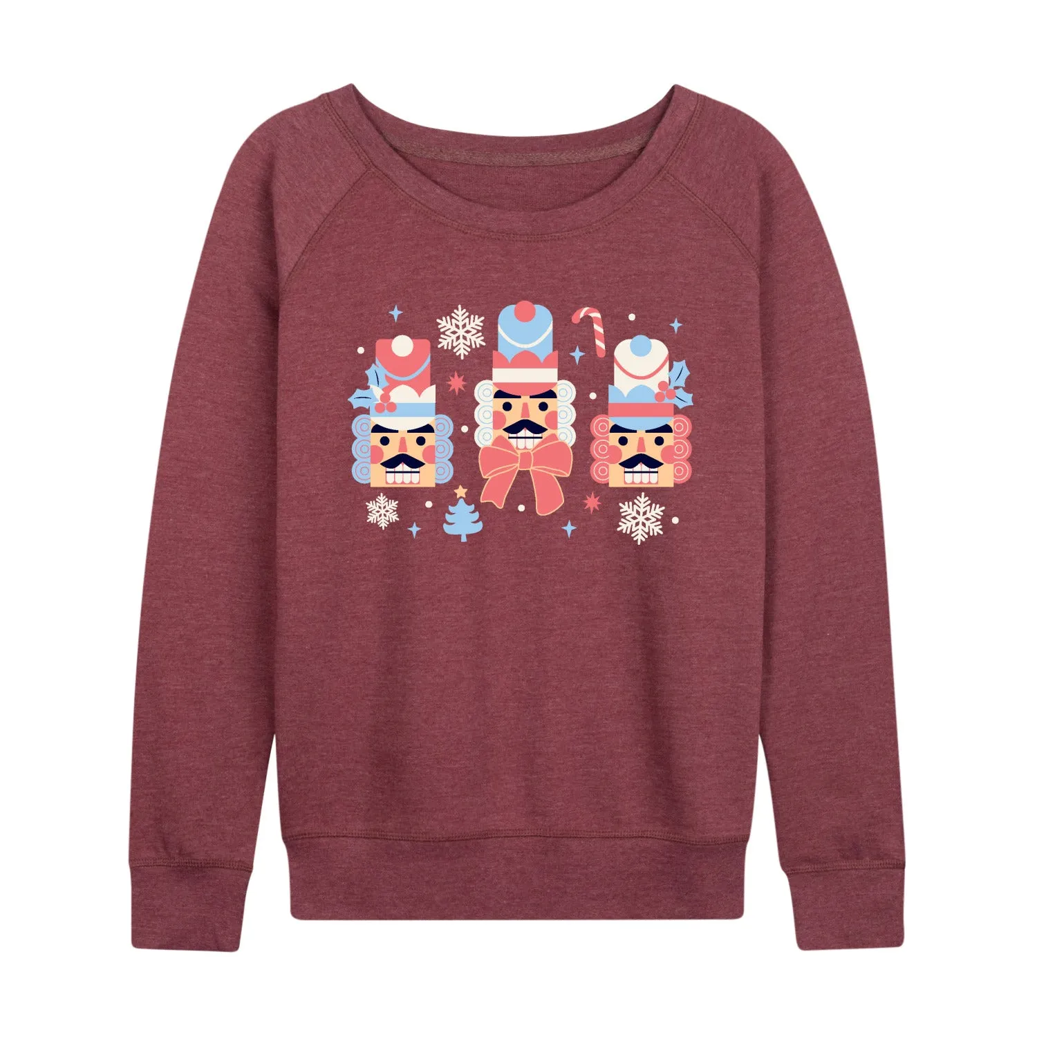 Instant Message - Winter Nutcracker Heads - Women's French Terry Long Sleeve Pullover sold by Zulily product image thumbnail 5