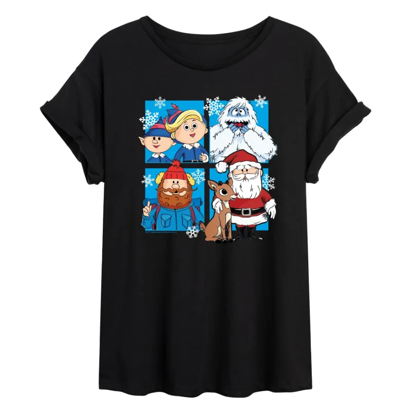 Rudolph - Rudolph Group - Women's Oversized Graphic T-Shirt sold by Zulily