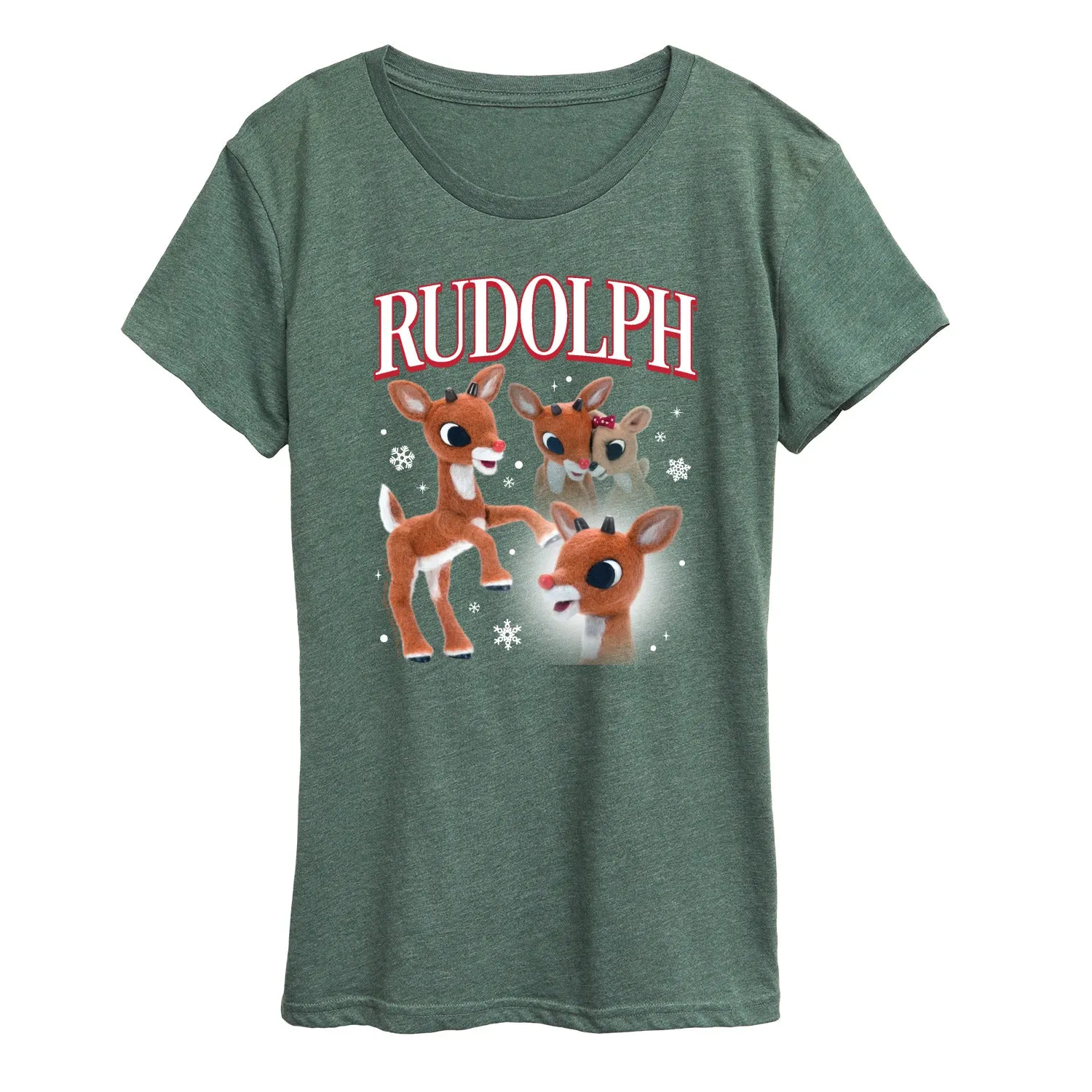 Rudolph - Rudolph Bootleg - Women's Short Sleeve Graphic T-Shirt sold by Zulily product image thumbnail 4