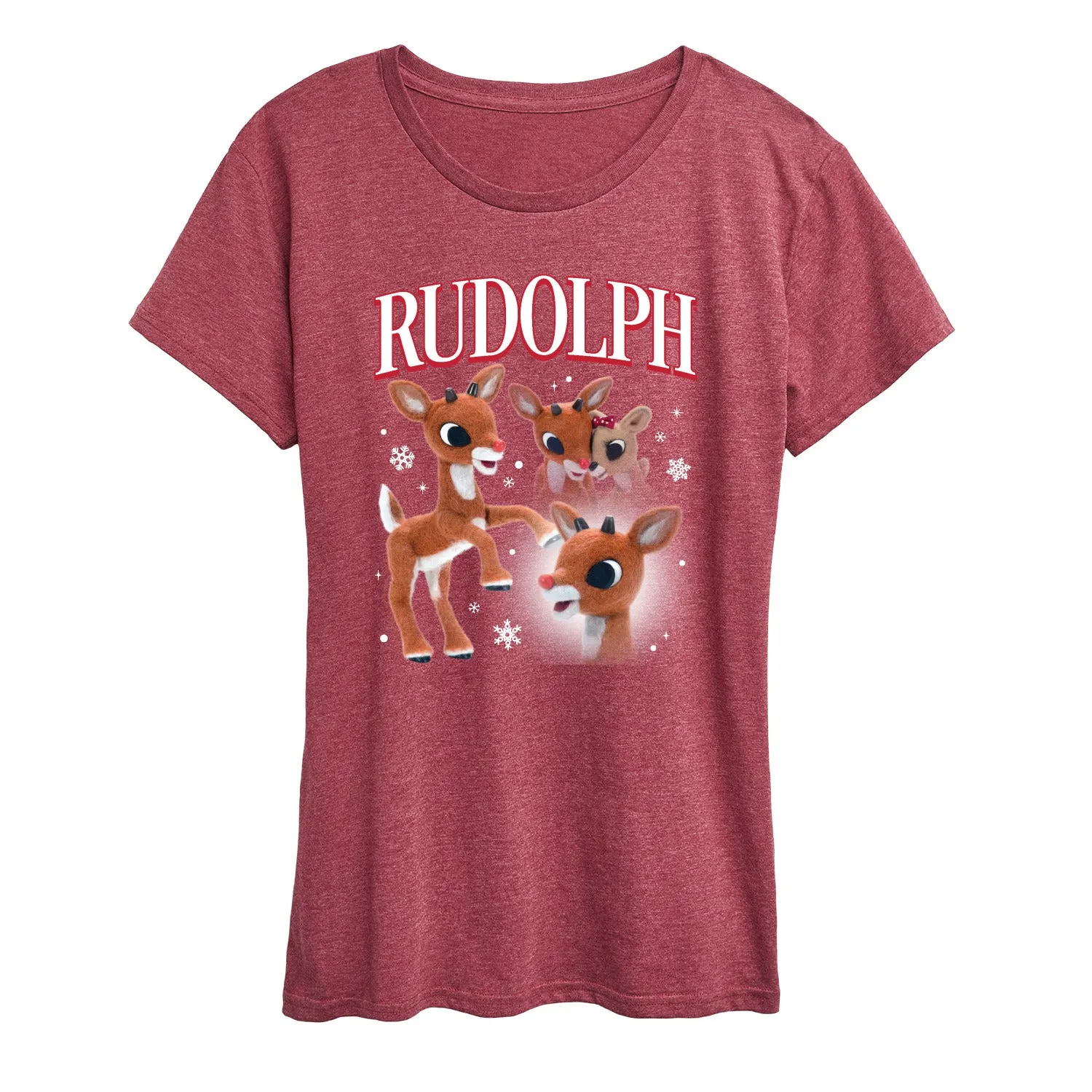 Rudolph - Rudolph Bootleg - Women's Short Sleeve Graphic T-Shirt sold by Zulily product image thumbnail 5