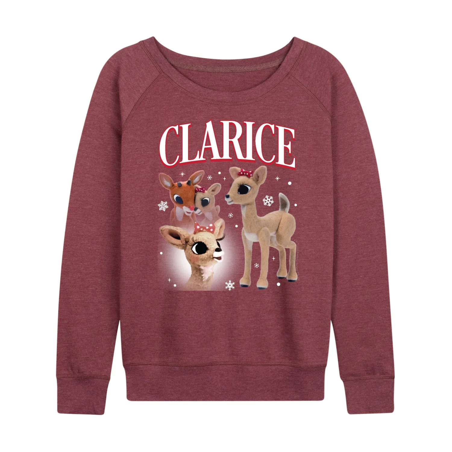 Rudolph - Clarice Bootleg - Women's French Terry Long Sleeve Pullover sold by Zulily product image thumbnail 5