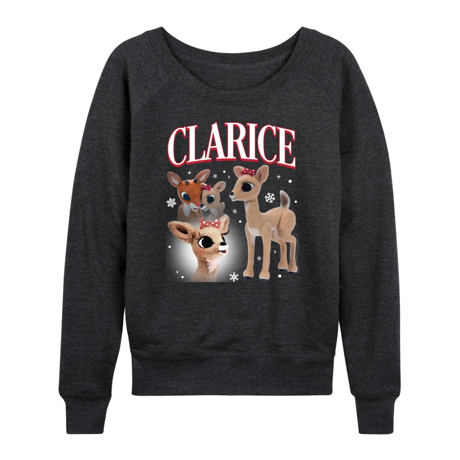 Rudolph - Clarice Bootleg - Women's French Terry Long Sleeve Pullover sold by Zulily product image thumbnail 2