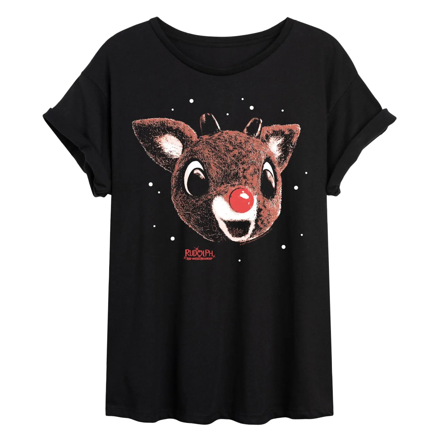 Rudolph - Rudolph Portrait - Women's Oversized Graphic T-Shirt sold by Zulily