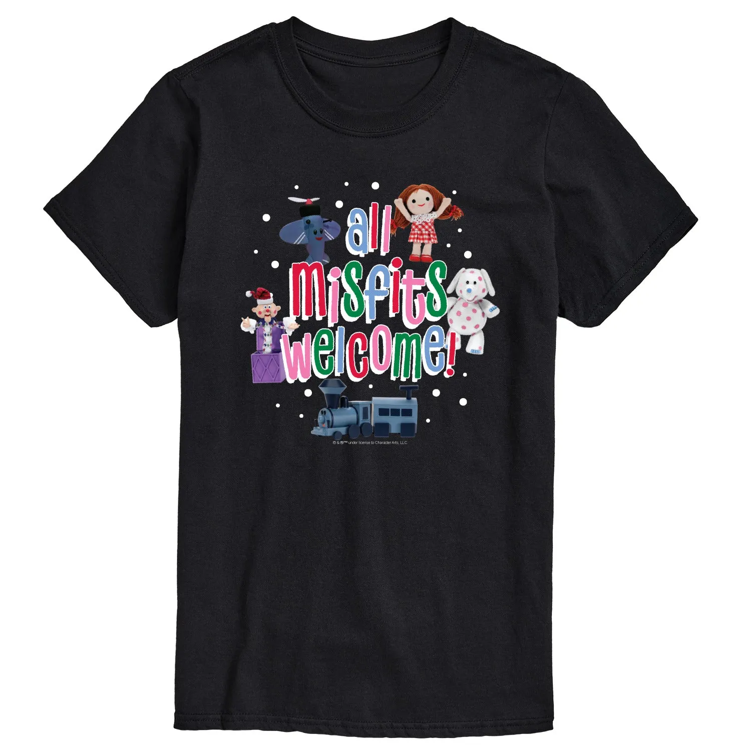 Rudolph - All Misfits Welcome - Men's Short Sleeve Graphic T-Shirt sold by Zulily product image thumbnail 2