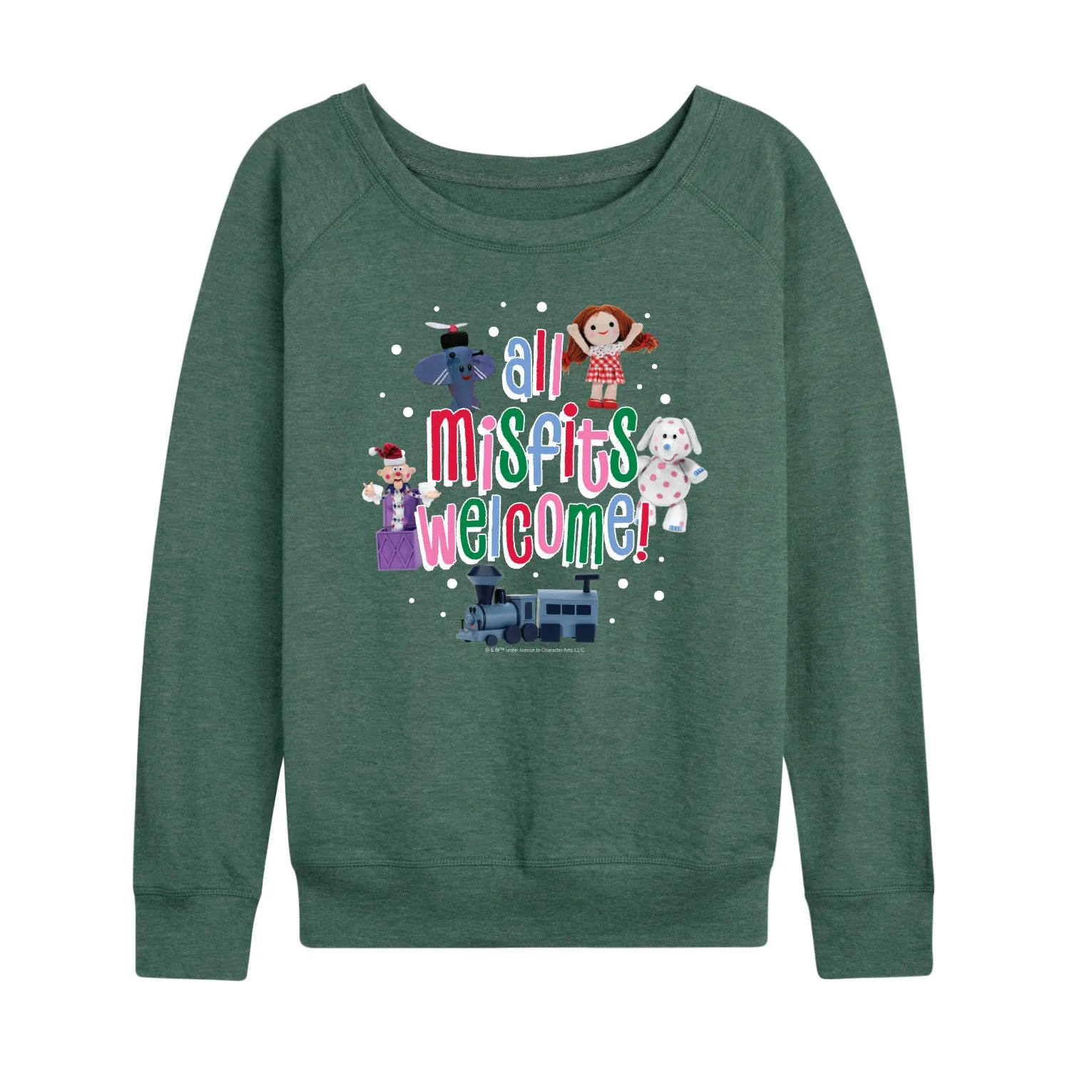 Rudolph - All Misfits Welcome - Women's French Terry Long Sleeve Pullover sold by Zulily product image thumbnail 4