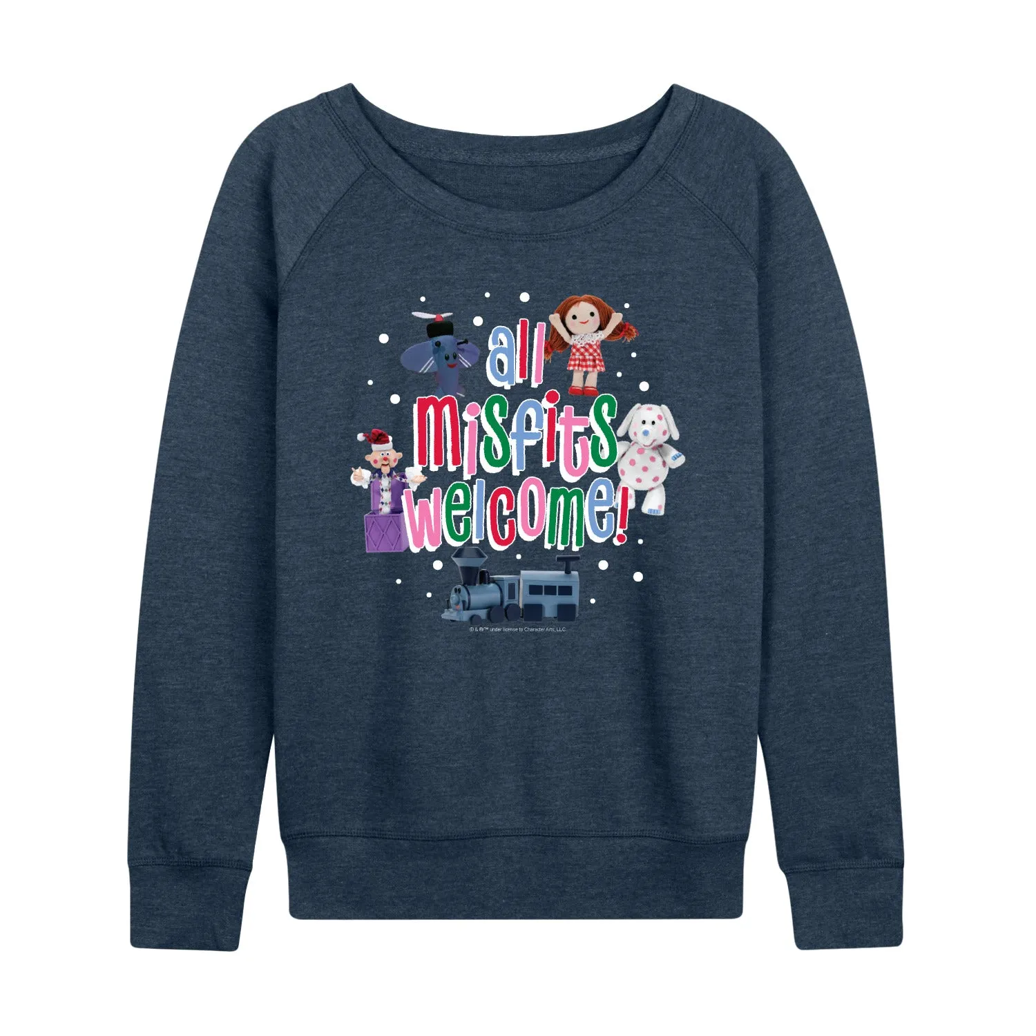 Rudolph - All Misfits Welcome - Women's French Terry Long Sleeve Pullover sold by Zulily product image thumbnail 3