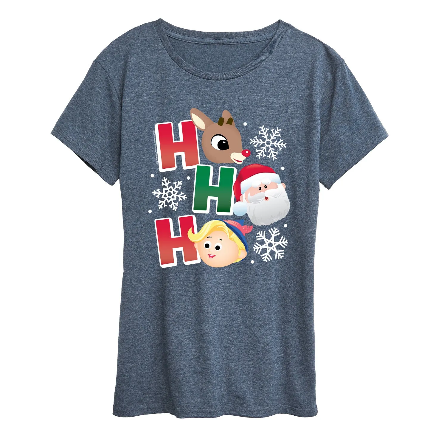 Rudolph - Rudolph Ho Ho Ho - Women's Short Sleeve Graphic T-Shirt sold by Zulily product image thumbnail 2