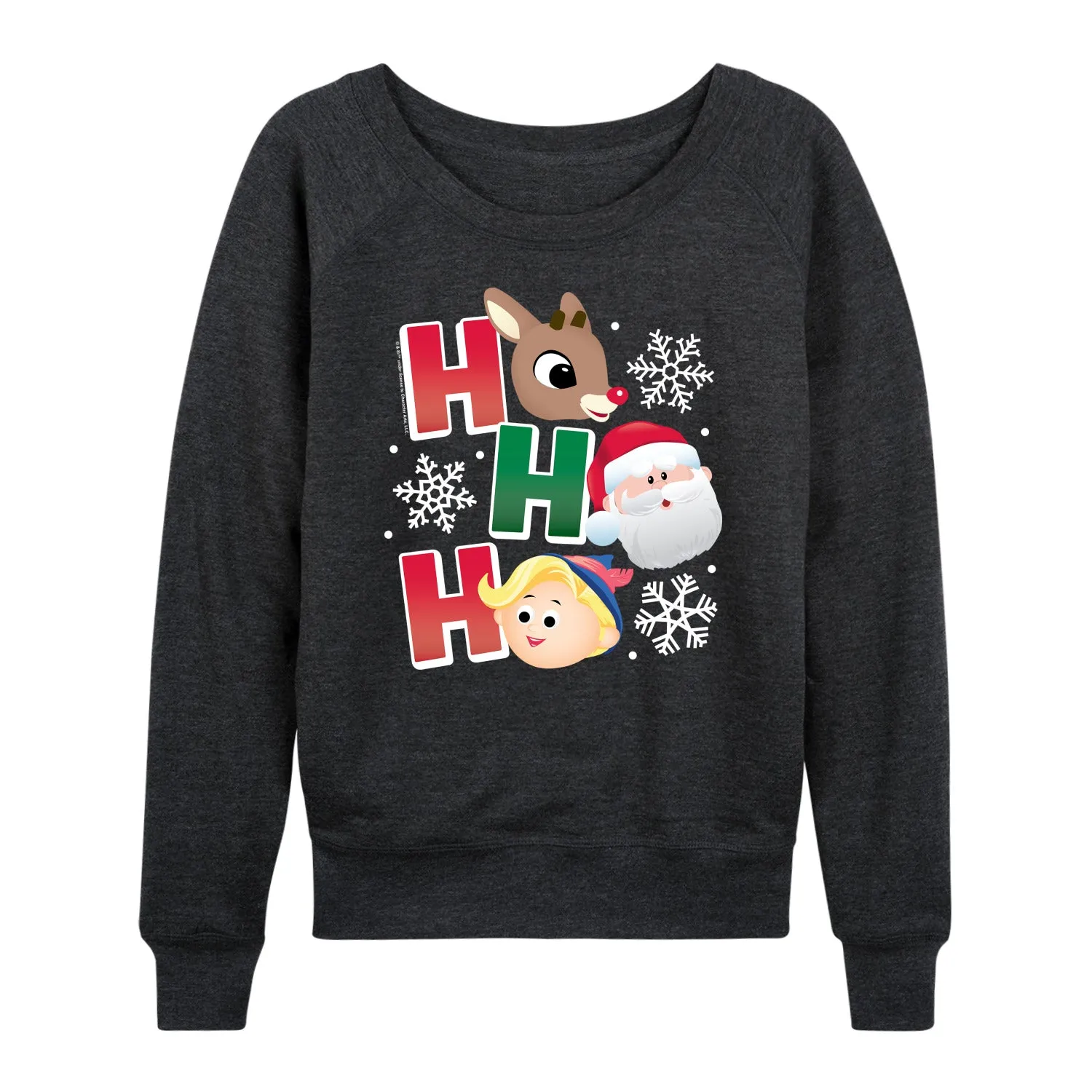 Rudolph - Rudolph Ho Ho Ho - Women's French Terry Long Sleeve Pullover sold by Zulily product image thumbnail 3