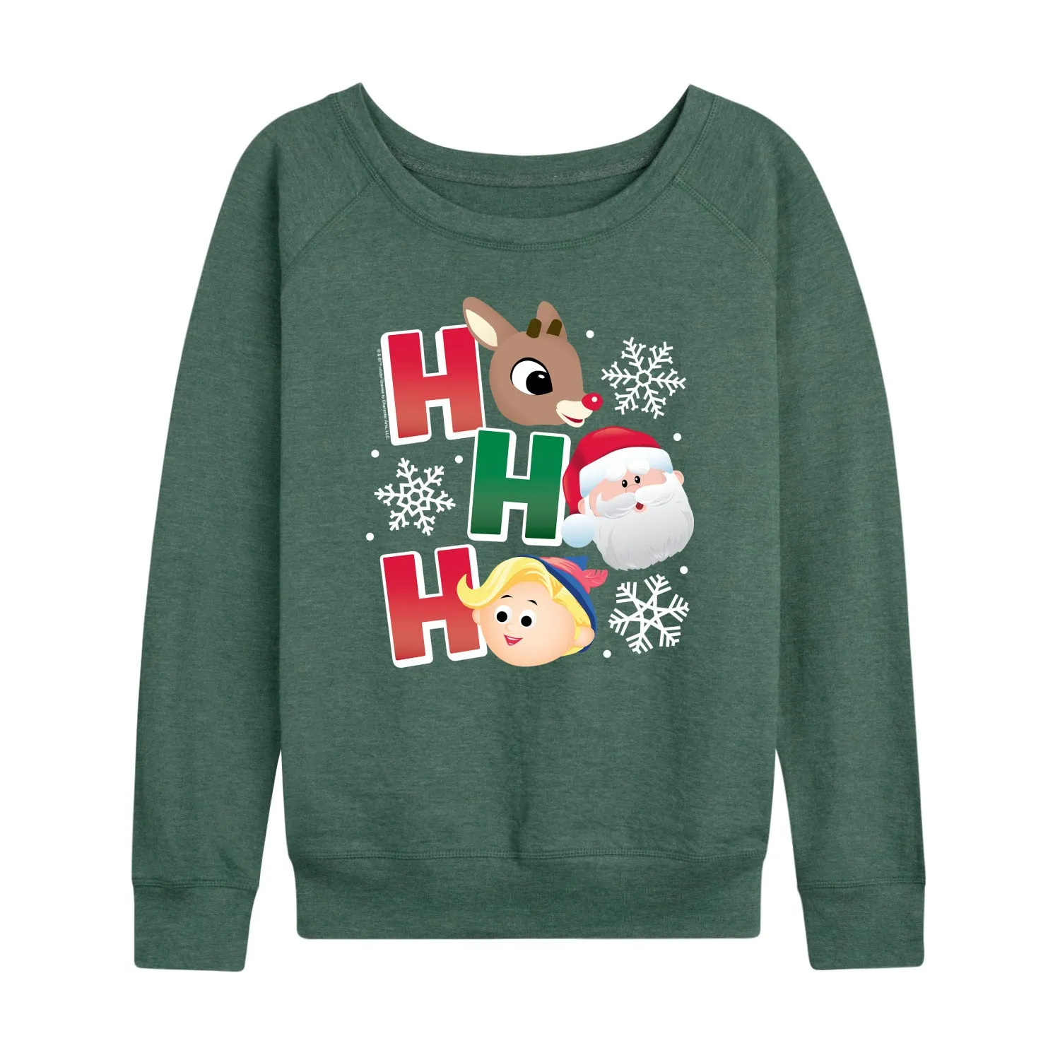 Rudolph - Rudolph Ho Ho Ho - Women's French Terry Long Sleeve Pullover sold by Zulily product image thumbnail 4