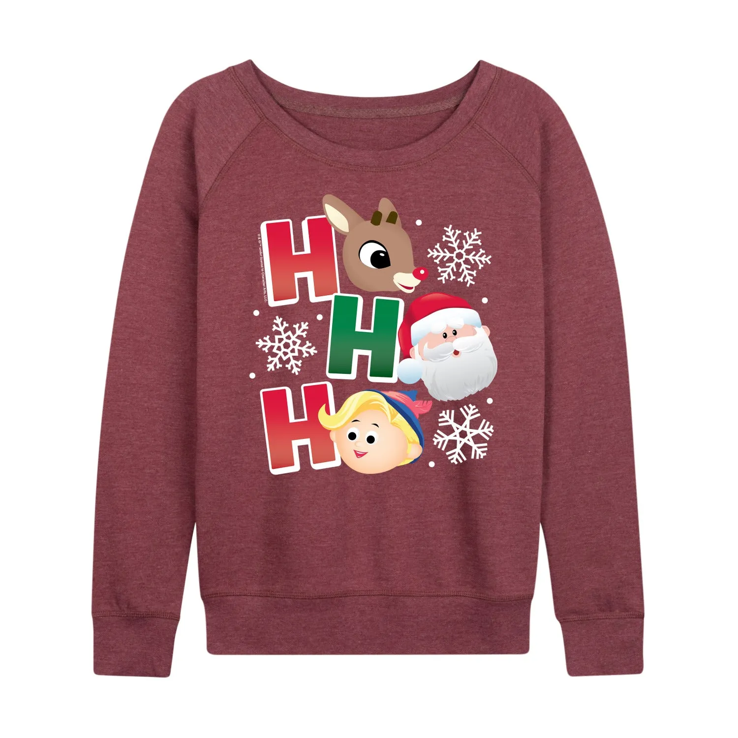 Rudolph - Rudolph Ho Ho Ho - Women's French Terry Long Sleeve Pullover sold by Zulily product image thumbnail 5